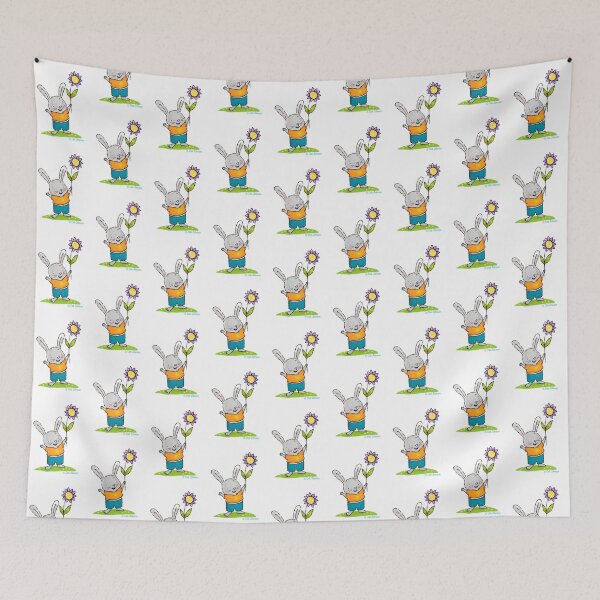 Item preview, Sunny Bunny with Purple Flower designed and sold by Deb Johnson.