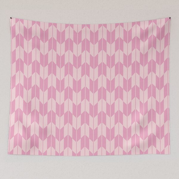 Item preview, Pink Yagasuri Traditional Japanese Pattern #2 designed and sold by Heedee Design.