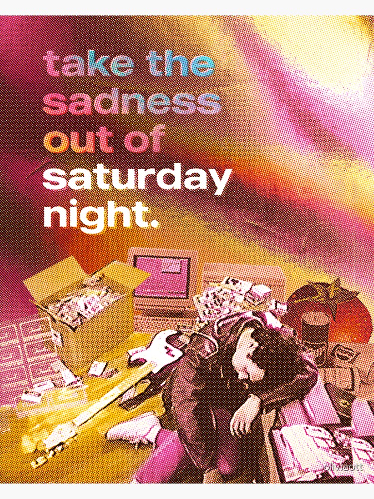 "Bleachers Chinatown Lyric Artwork" Sticker by oliviaott Redbubble