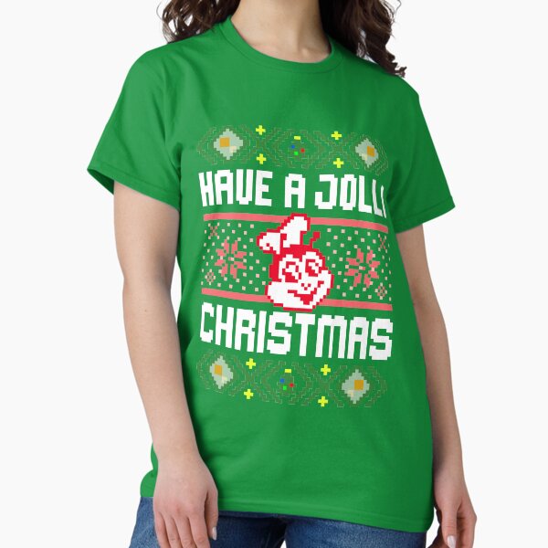 Vista previa del artículo con la obra «Tenga una Navidad Jolli - Pixelated», diseñado y vendido por povertyswag.