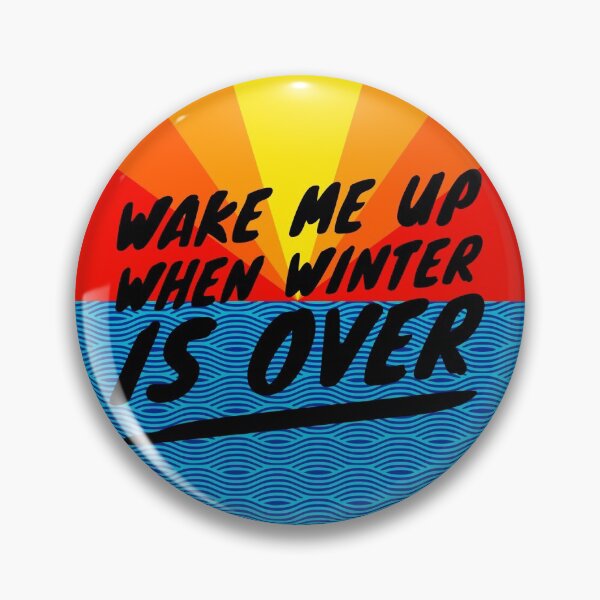 Item preview, Wake me up when winter is over - sunset art designed and sold by HeckYeaDesigns.