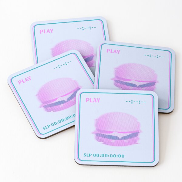 Item preview, Vaporwave Aesthetic Retro Cheeseburger designed and sold by DesignsthatSlap.