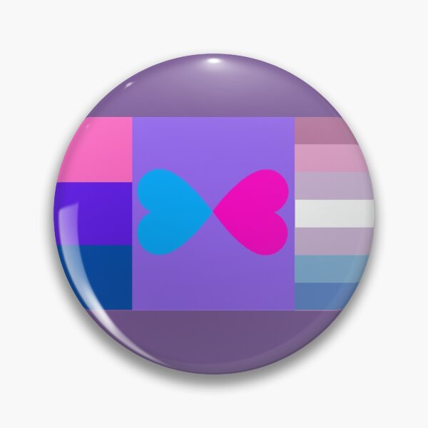 Item preview, Bisexual and Bigender Couple Flag Blue and Pink designed and sold by Derians.