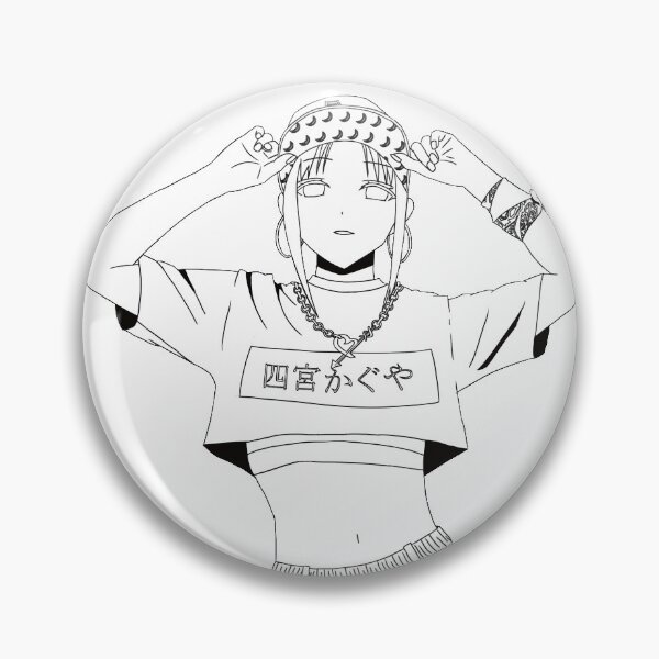 Item preview, Kaguya Shinomiya Streetwear (Black & White) designed and sold by Dartronix.