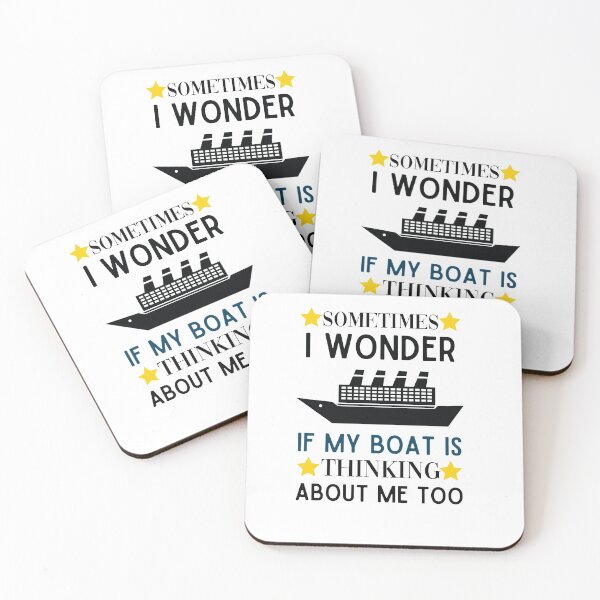 Artikelvorschau, Manchmal frage ich mich, ob mein Boot auch an mich denkt, Geschenk für Matrosen, Matrosengeschenk, Segeln, Segelgeschenk, Bootfahren, Bootsgeschenk, Kapitänsgeschenk, lustiger Kapitän entworfen und verkauft von All in One  Design.
