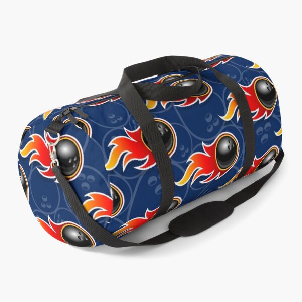Item preview, Bowling Ball Balls Ten Pin 10 Pin Flaming Fire Falling Hot Rod Flames Dark Blue designed and sold by Draculaura2009.
