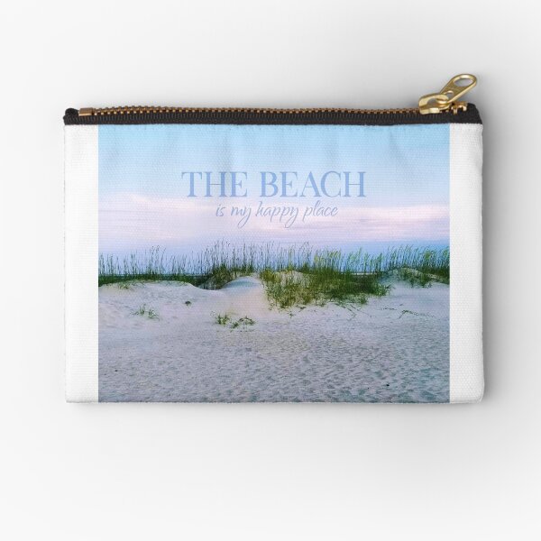 The Beach is my happy place Zipper Pouch