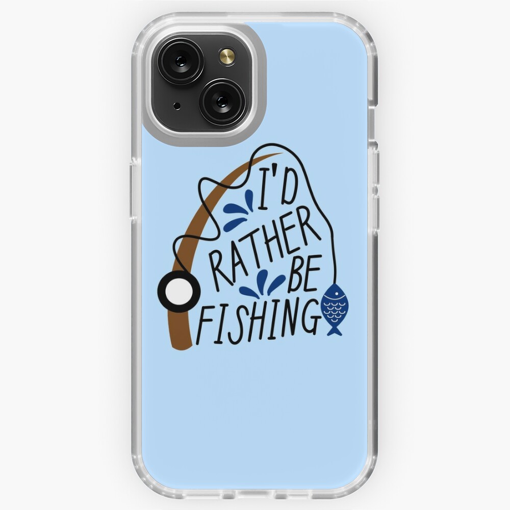 I'D RATHER BE FISHING Sticker for Sale by della95