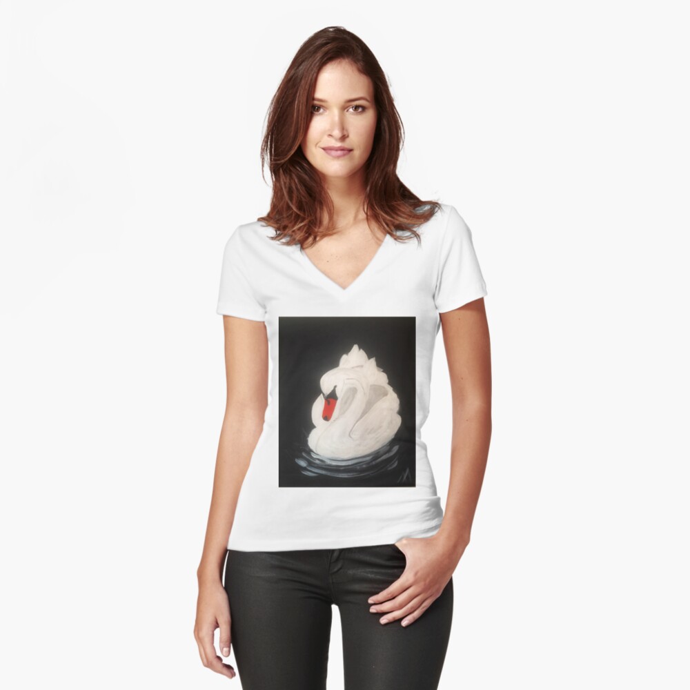 Item preview, Fitted V-Neck T-Shirt designed and sold by rb-angiempaints.