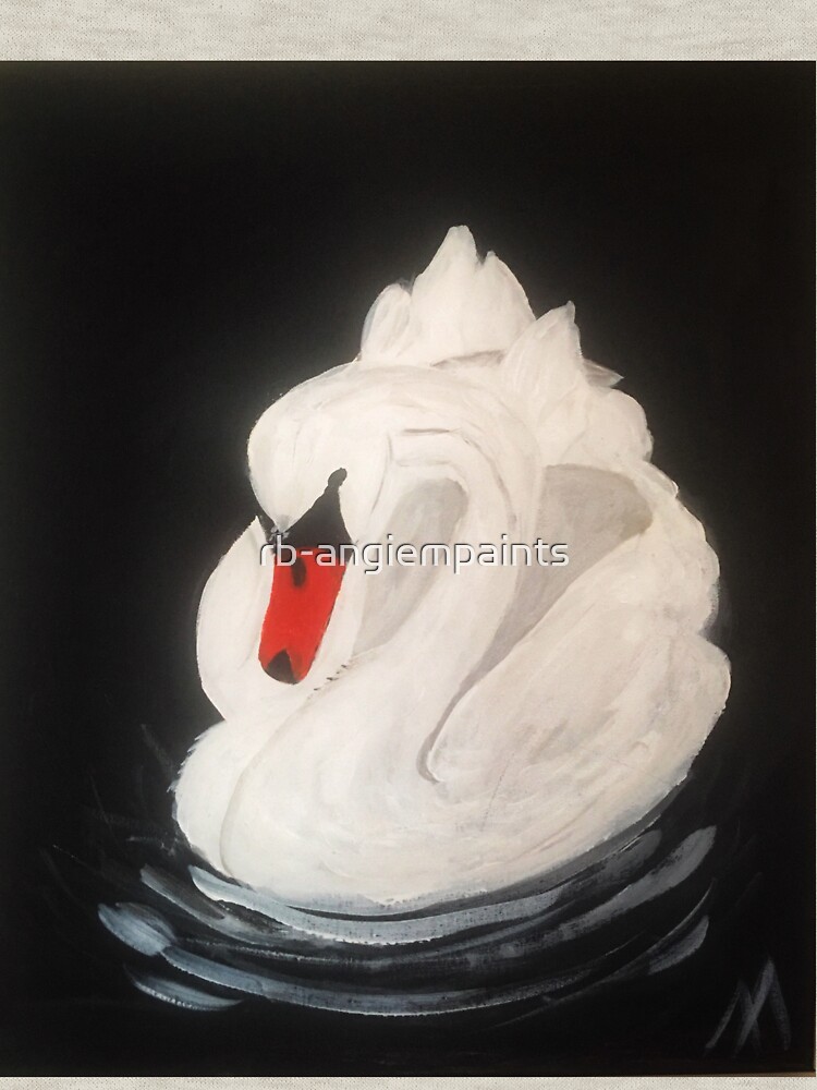 Thumbnail 7 of 7, Classic T-Shirt, Swan in the Dark designed and sold by rb-angiempaints.