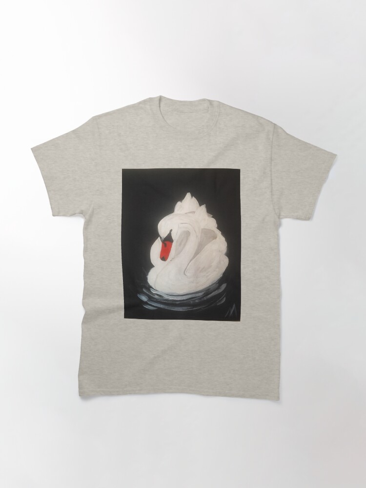 Thumbnail 3 of 7, Classic T-Shirt, Swan in the Dark designed and sold by rb-angiempaints.