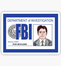 Agent Fox Mulder Sticker