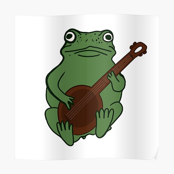Banjo Frog Posters | Redbubble
