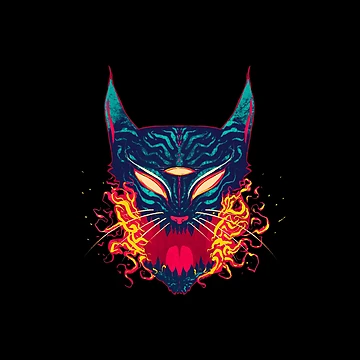 Artwork thumbnail, FLAMES CAT by RakkaArts