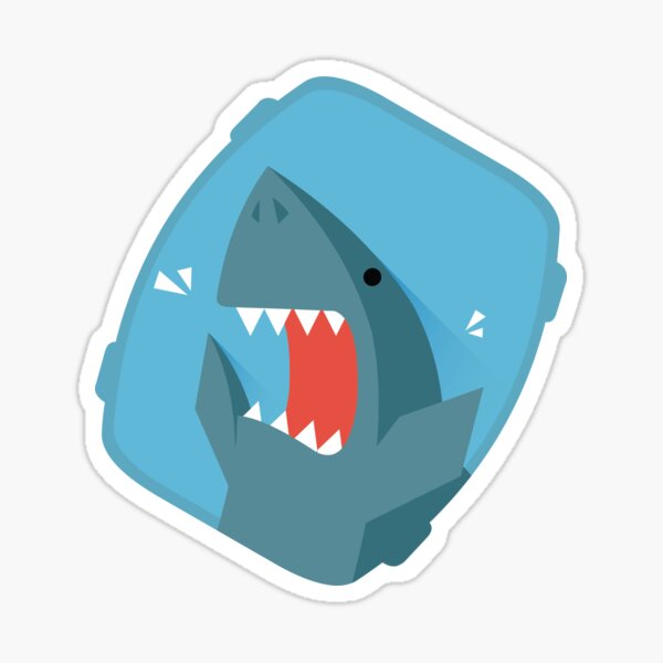 Vegetables Sharks Sticker