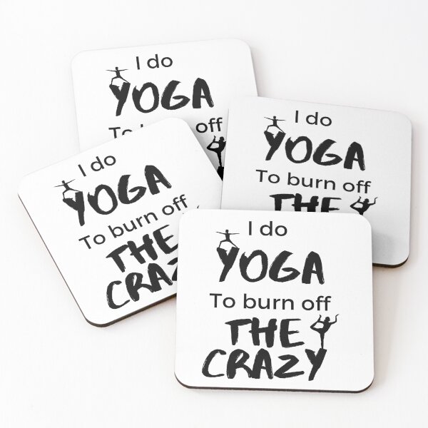 Item preview, I do Yoga to Burn Off the Crazy  designed and sold by travelnerd.