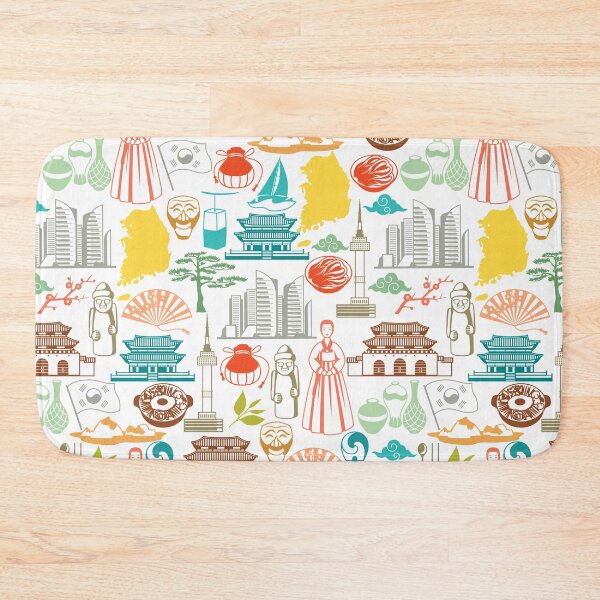 Item preview, Korean history and culture illustration pattern design designed and sold by K-LetterCo.