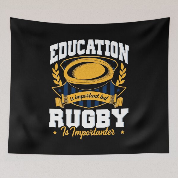 Artikelvorschau, Bildung ist wichtig, aber Rugby ist wichtiger entworfen und verkauft von perfectpresents.