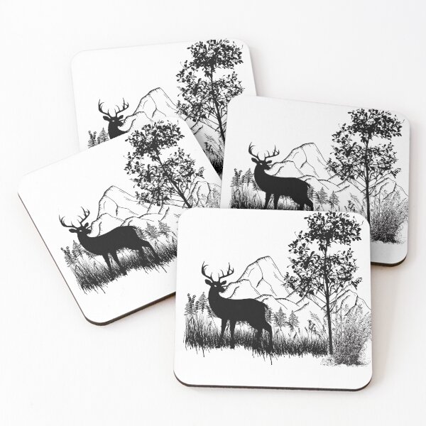 Item preview, Deer in the Mountains designed and sold by jonnyglobal.