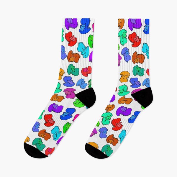 Item preview, dinosaur socks designed and sold by artsymoose.
