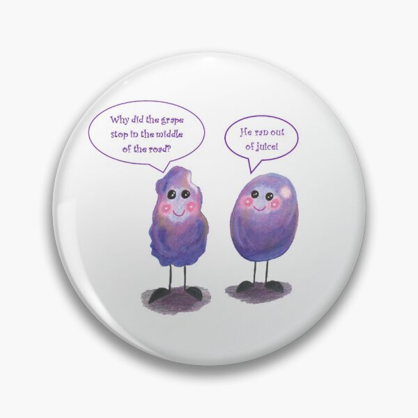 Item preview, Cute Grape 'n' Raisin Pun designed and sold by GabiBrounstein.