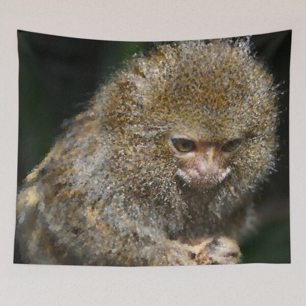 Item preview, Adorable Curious Monkey designed and sold by MathenaArt.