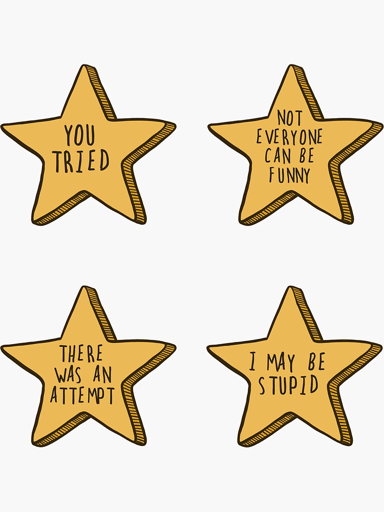Gold Stars Sticker Pack Sticker for Sale by wholesomegothic