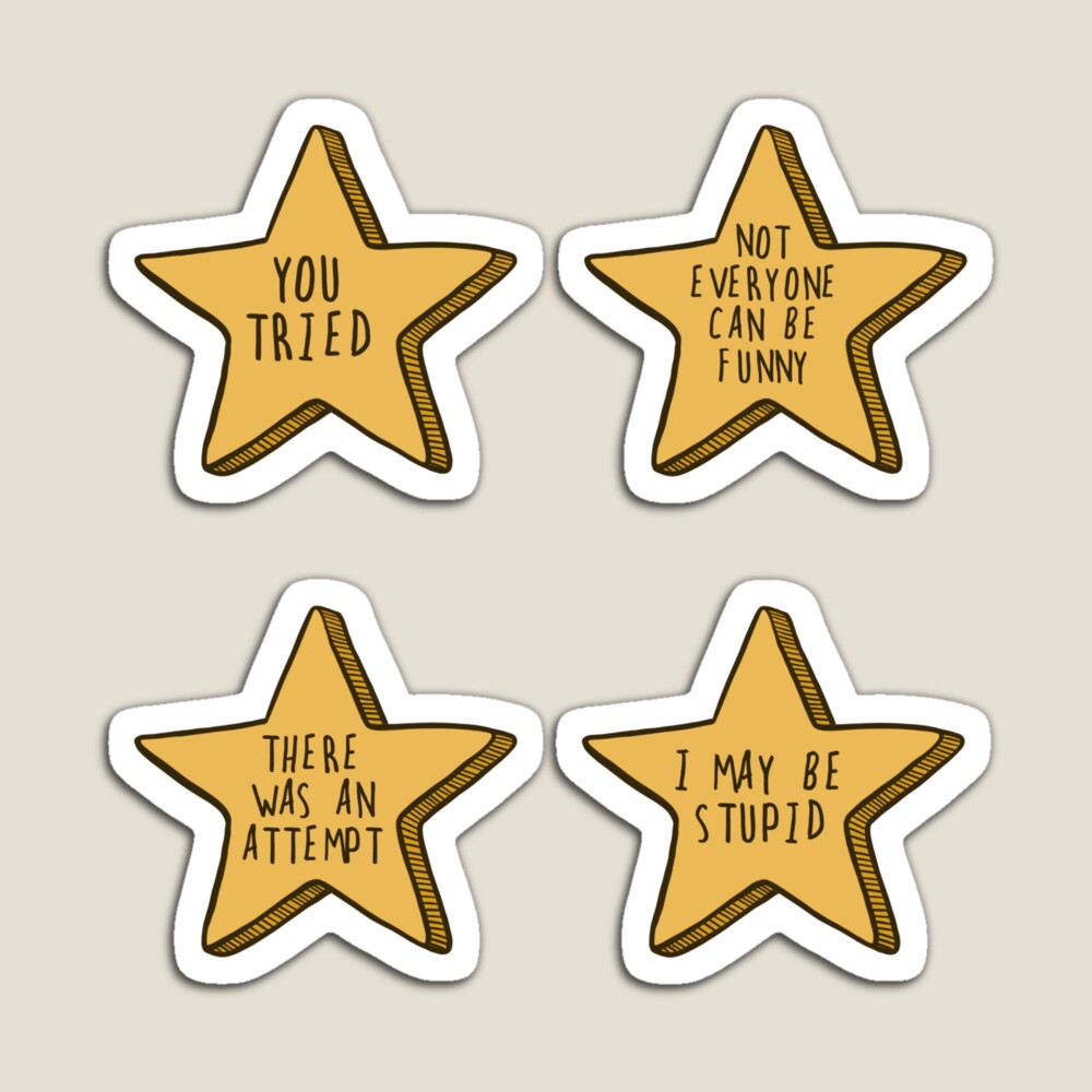 Gold Stars Sticker Pack Sticker for Sale by wholesomegothic