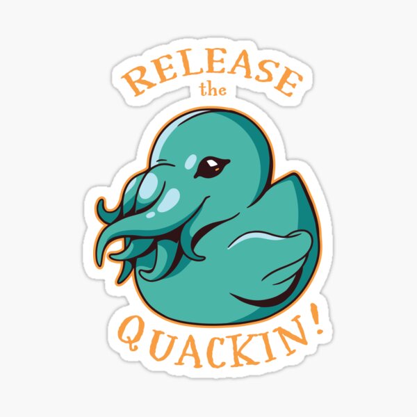 Release the Quackin' Kraken Duck Funny Low Profile Thin Mouse Pad Mousepad