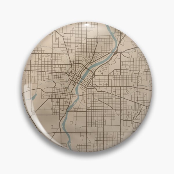 Item preview, Rockford Sepia Map designed and sold by CPTVDesign.