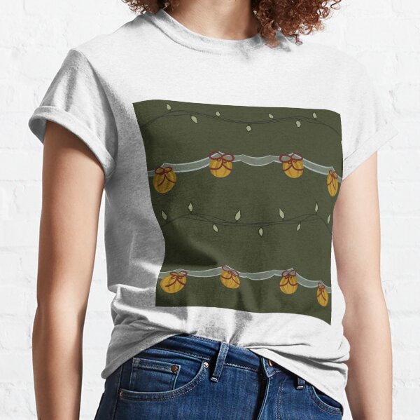 Christmas Tree Lights and Decor Pattern Classic T-Shirt