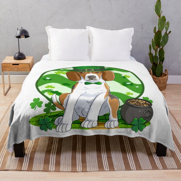 Item preview, English Foxhound Dog Leprechaun St. Patricks Day designed and sold by Nosek1ng.