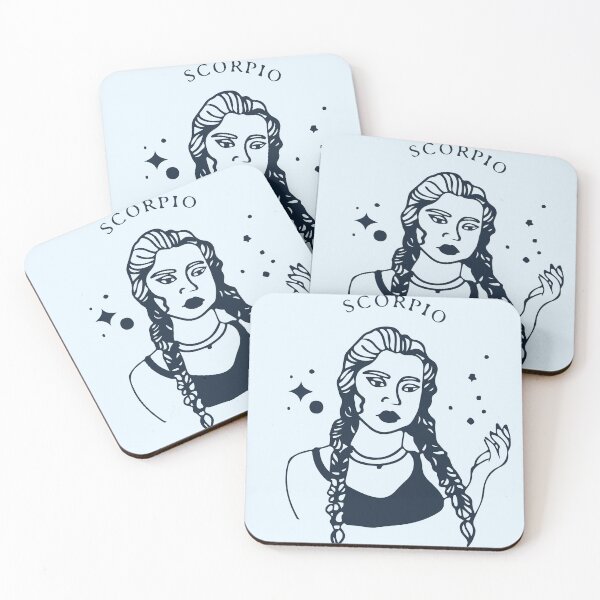 Item preview, Scorpio girl astrology sticker / print designed and sold by Devin Timpone.