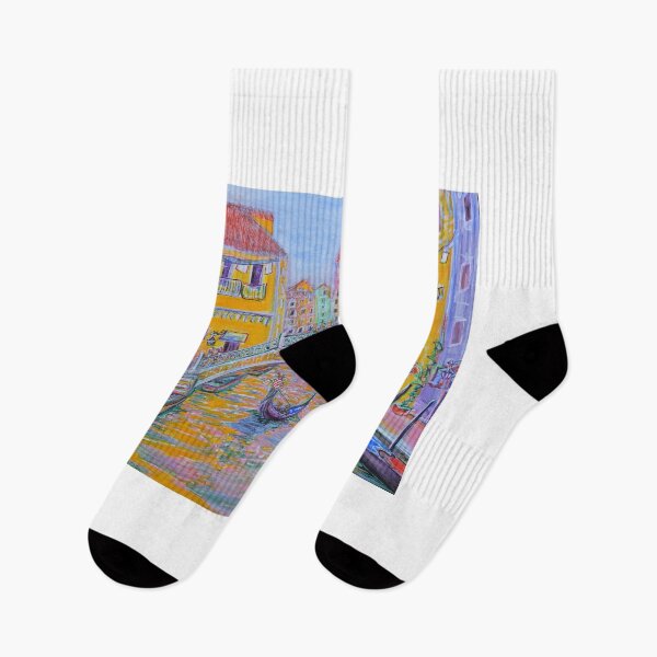 Item preview, BURANO Gondolas and brightly coloured houses.Venice Gondolas sunset designed and sold by Vincent Loverso.