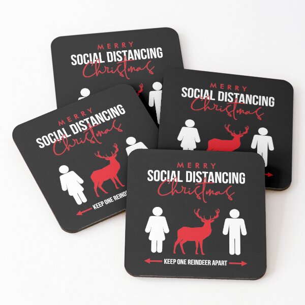 Item preview, Merry Social Distancing Christmas - Keep one reindeer apart  designed and sold by Akram96.