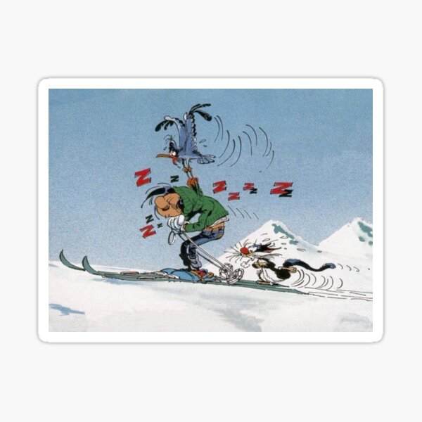 Ski Gaston Lagaffe Sticker