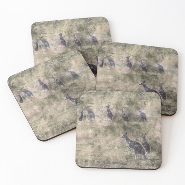 Item preview, Kangaroos in the Paddock Watercolor designed and sold by Steven Jodoin.