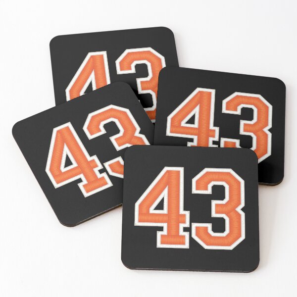 Item preview, Sports Number 43 Jersey forty-three Orange designed and sold by elhefe.