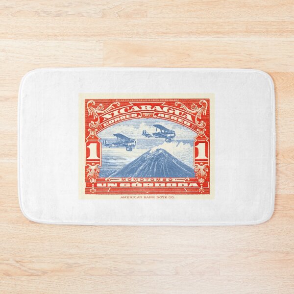 Item preview, 1929 NICARAGUA Biplanes Over Momotombo Stamp designed and sold by retrographics.