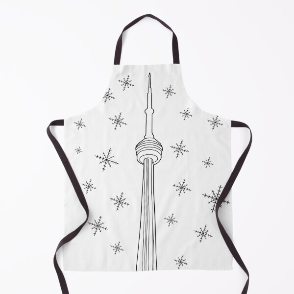 Item preview, CN Tower Toronto in Winter - Line Art Black and White designed and sold by annedesignco.