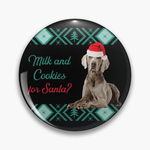 Item preview, Ugly Weimaraner Christmas Sweater Milk and Cookies for Santa designed and sold by FunShirtDesigns.
