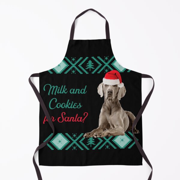 Item preview, Ugly Weimaraner Christmas Sweater Milk and Cookies for Santa designed and sold by FunShirtDesigns.