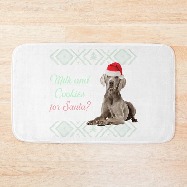 Item preview, Weimaraner Christmas Sweater Milk and Cookies for Santa designed and sold by FunShirtDesigns.