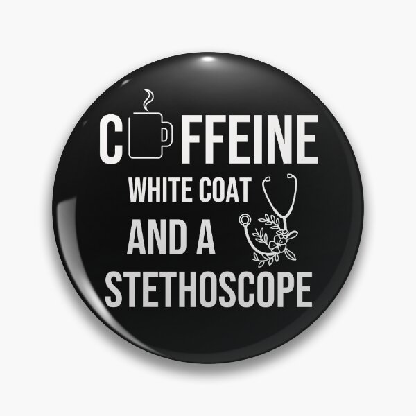 Item preview, Caffeine white coat and a stethoscope  designed and sold by KOOL Studio.