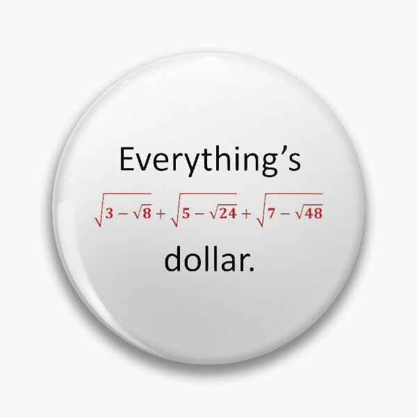 Item preview, Everything’s one dollar designed and sold by AhMath.