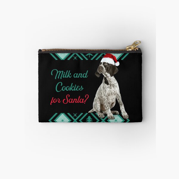 Item preview, German Shorthaired Pointer Christmas Gift Ugly Sweater Milk and Cookies for Santa designed and sold by FunShirtDesigns.