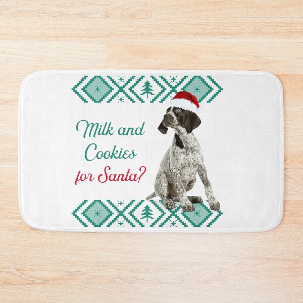 Item preview, German Shorthaired Pointer Christmas Gift Ugly Sweater Milk and Cookies for Santa designed and sold by FunShirtDesigns.