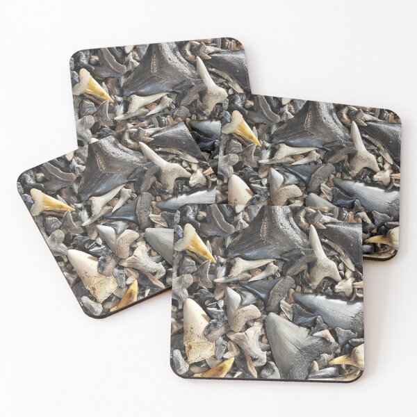 Item preview, Shark Teeth Mask Fossils Shark Tooth Fossil Megalodon Great White designed and sold by PaleoArtistry.