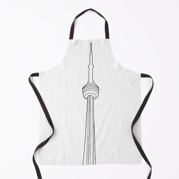Item preview, CN Tower Toronto - Line Art Black and White designed and sold by annedesignco.