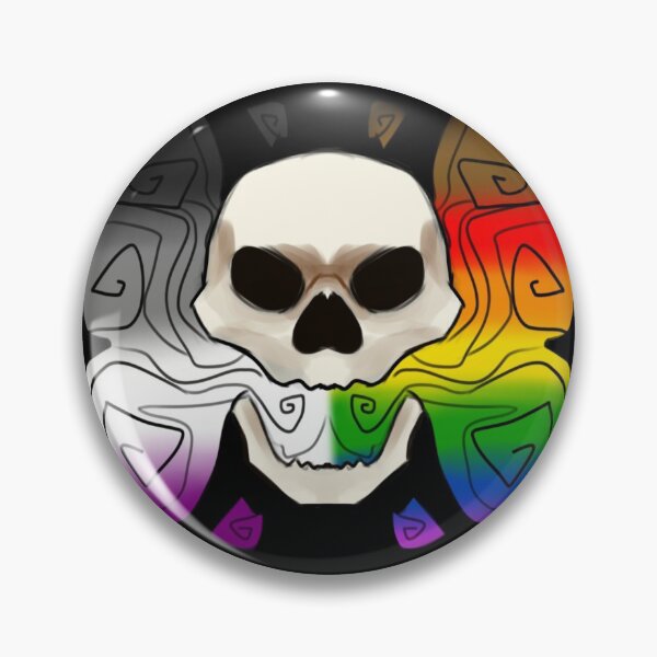 Item preview, ace gay pride skull designed and sold by acedog.